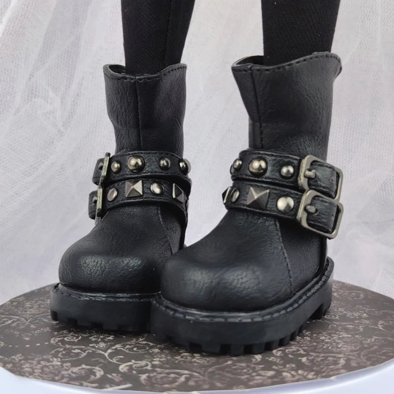 1/4 Bjd Shoes Msd Casual Punk Military Boots 1/3 Bjd Doll Snow Boots Shoes For Dollfie DREAM MID DK LUTS SOOM DOD Dollmore Luts