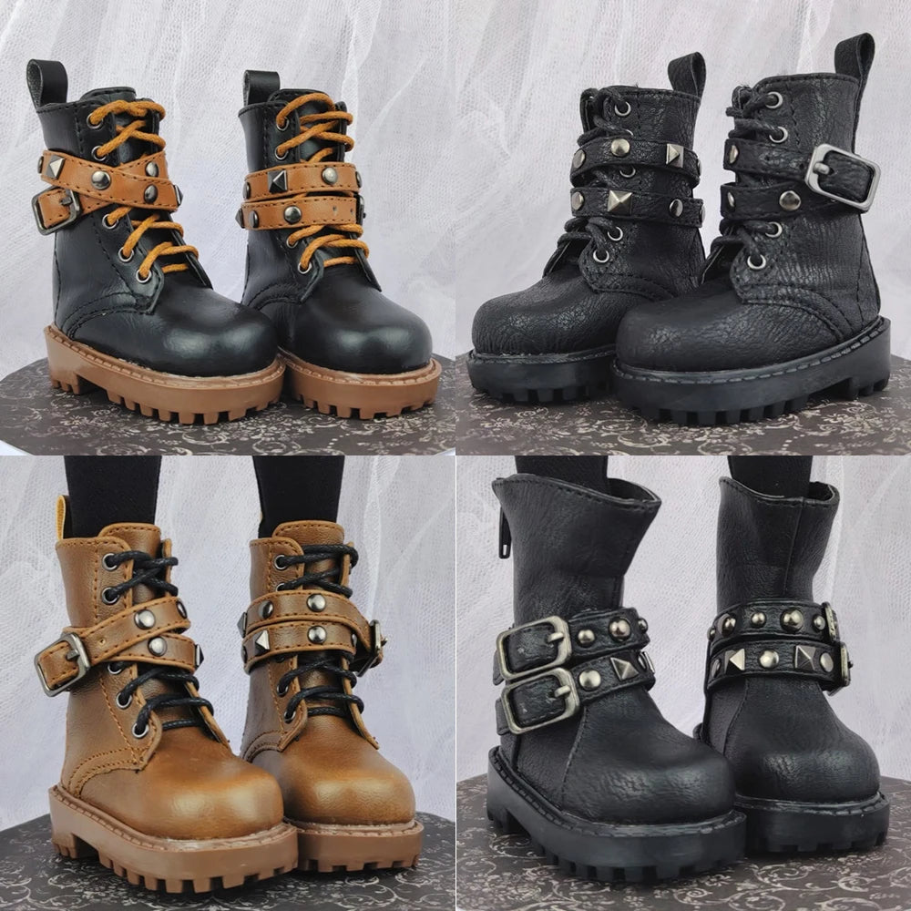 1/4 Bjd Shoes Msd Casual Punk Military Boots 1/3 Bjd Doll Snow Boots Shoes For Dollfie DREAM MID DK LUTS SOOM DOD Dollmore Luts