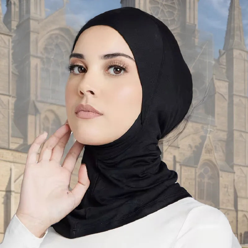 Modal Jersey Muslim Hijab Hat Women Headscarf Inner Hijab Caps Islamic Turban Soft Hijab Scarf Undercap Band New 2024 Bonnet