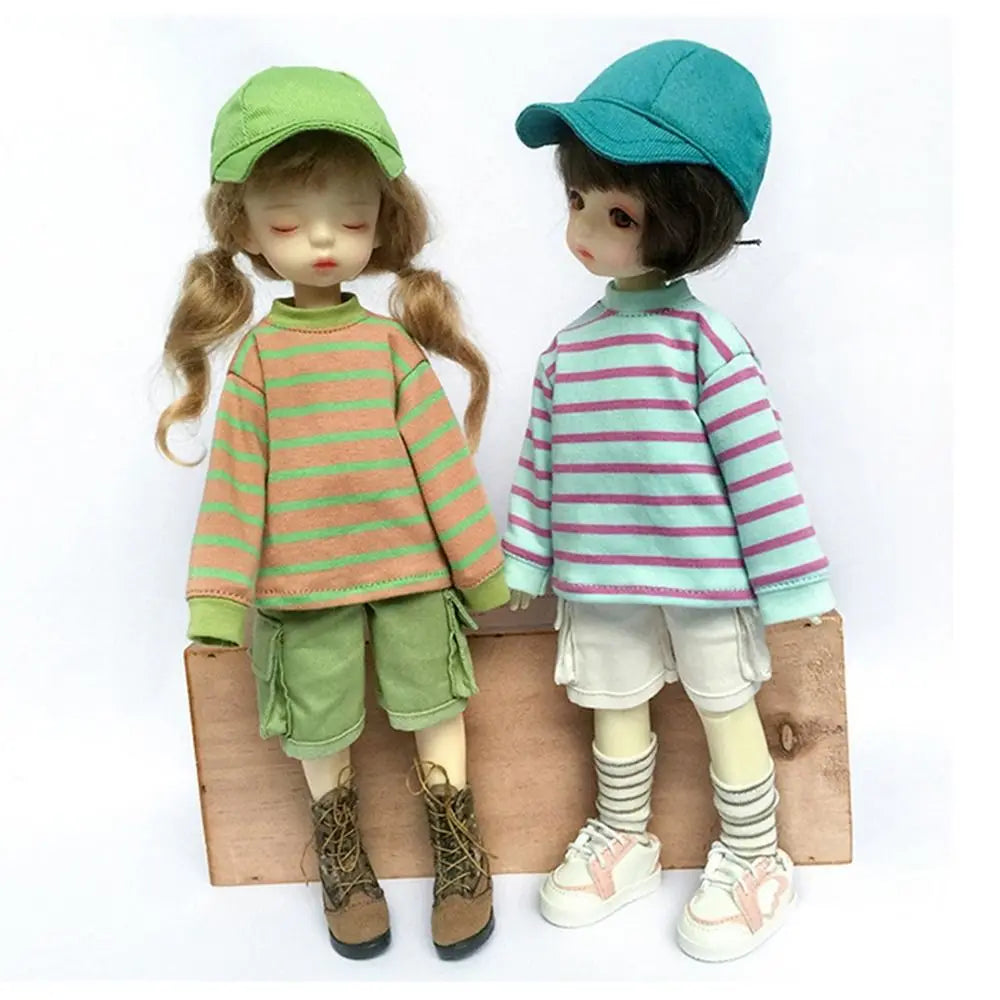 Fashion Caps Doll Baseball Cap for Ob11 Doll Hat Candy Color Cute Animal Casual Hat For 1/11 1/12 obitsu11 Doll Accessories