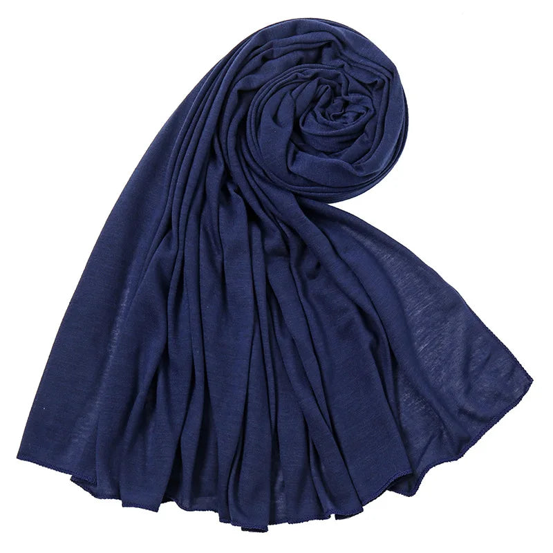 Multicolor Soft Cotton Muslim Headscarf Instant Jersey Hijab Full Cover Cap Wrap Scarf Islamic Shawls Women Turban Head Scarves