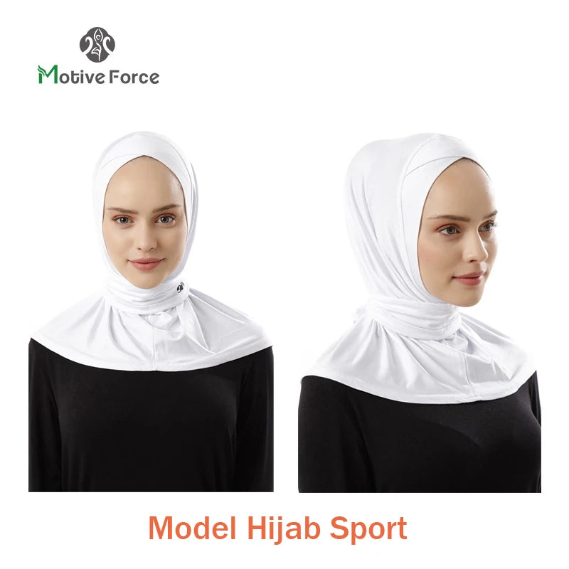 Muslim Modal Sport Hijab Abaya White Head Scarf Hijabs For Woman Abayas Women Jersey Turbans Islamic Turban Wrap Instant shawl