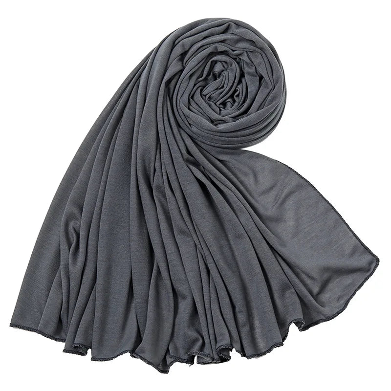 Multicolor Soft Cotton Muslim Headscarf Instant Jersey Hijab Full Cover Cap Wrap Scarf Islamic Shawls Women Turban Head Scarves