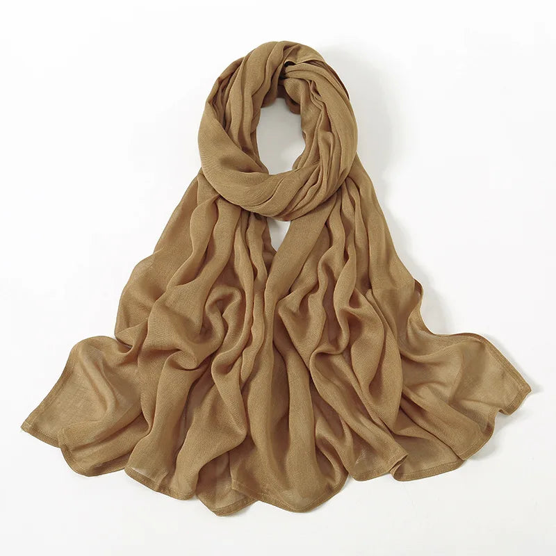 180*95cm Big Size Women Plain Solid Cotton Rayon Hijab Scarf Lady High Quality Wraps Shawls Muslim Modal Headband Islamic