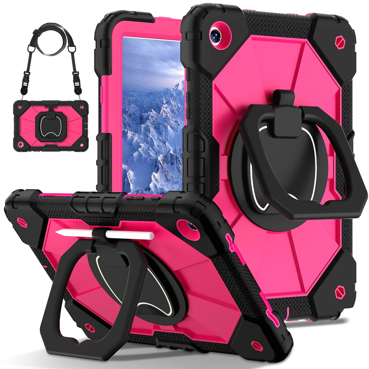 For Samsung Galaxy Tab A9 plus Funda a9 8.7 inch Kids Case X115N A7Lite T220 225 Tab A8 10.5inch Tablet Stand Shockproof Cover