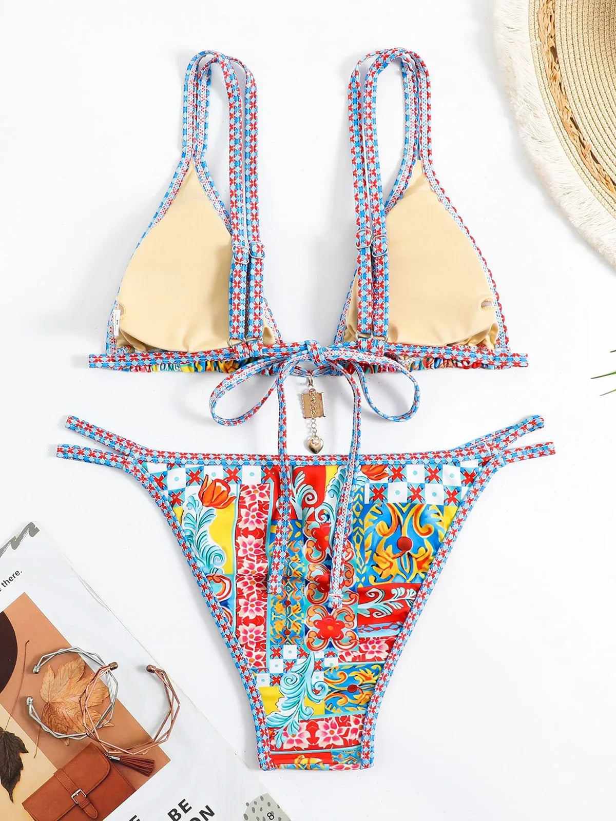 Floral Printed Bikinis 2025 Brazilian Bikini Women Swimwear Female Swimsuit Two-pieces Bikini Set Bathing Suit Swim Beach Wear