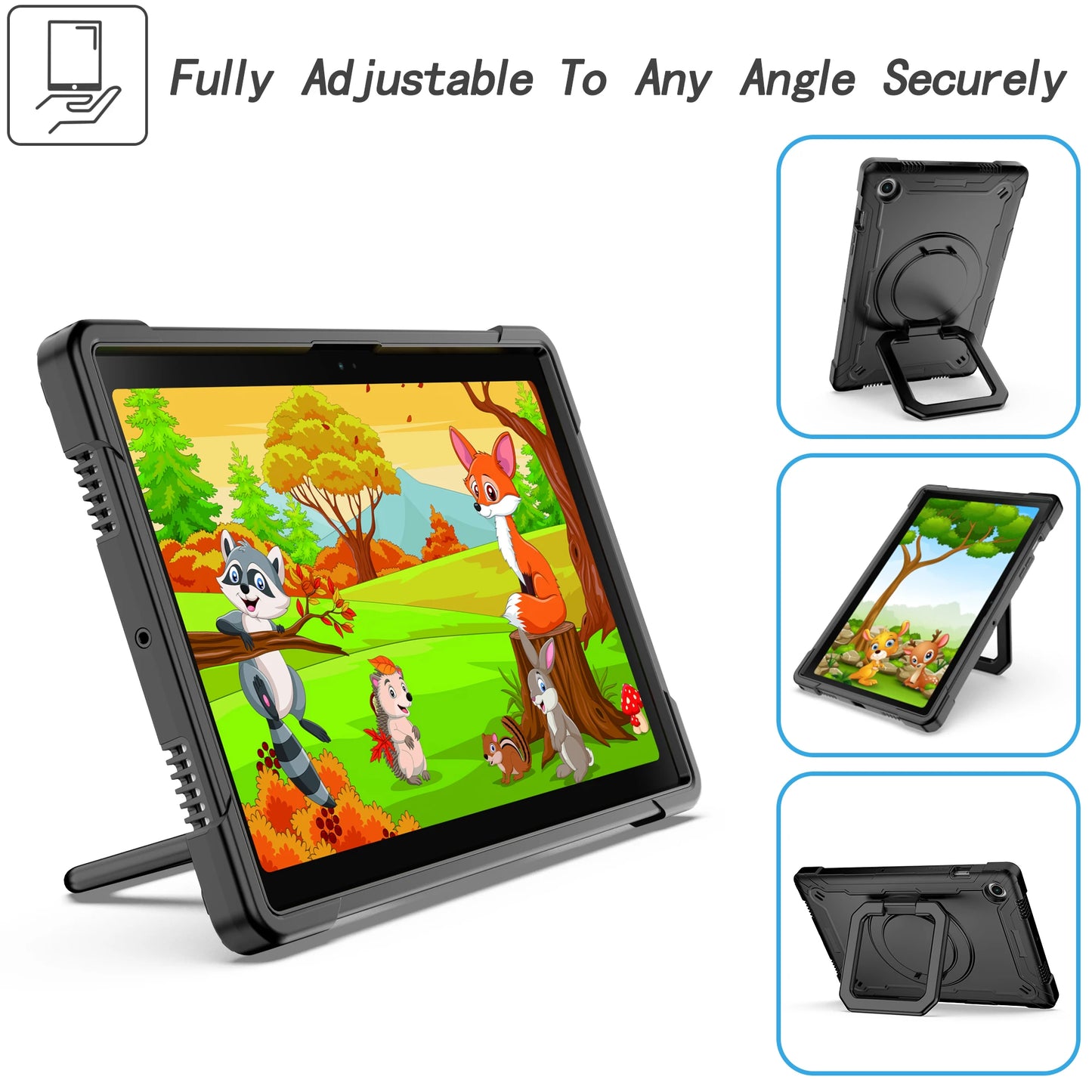Case For Samsung GALAXY Tab A8 10.5 inch Tablet Cover Of SM-X200 SM-X205 SM-X207 Multicolor Rotating Shockproof