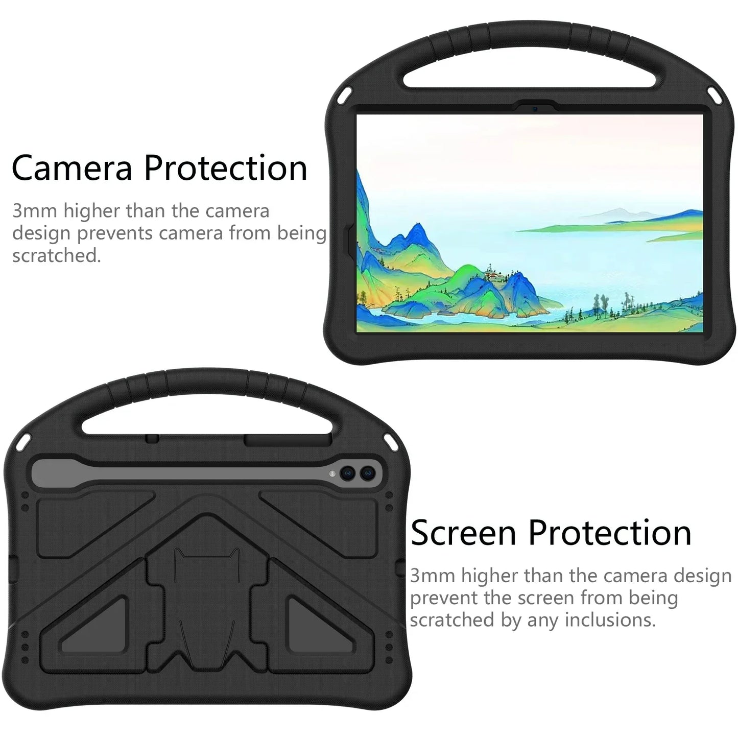 For Samsung Galaxy Tab S6 Lite 2024 SM-P620 SM-P625 SM-P627 S9 FE 11 inch SM-X510X516 SM-X710 SM-X716B SM-X718U Case Cover Shell