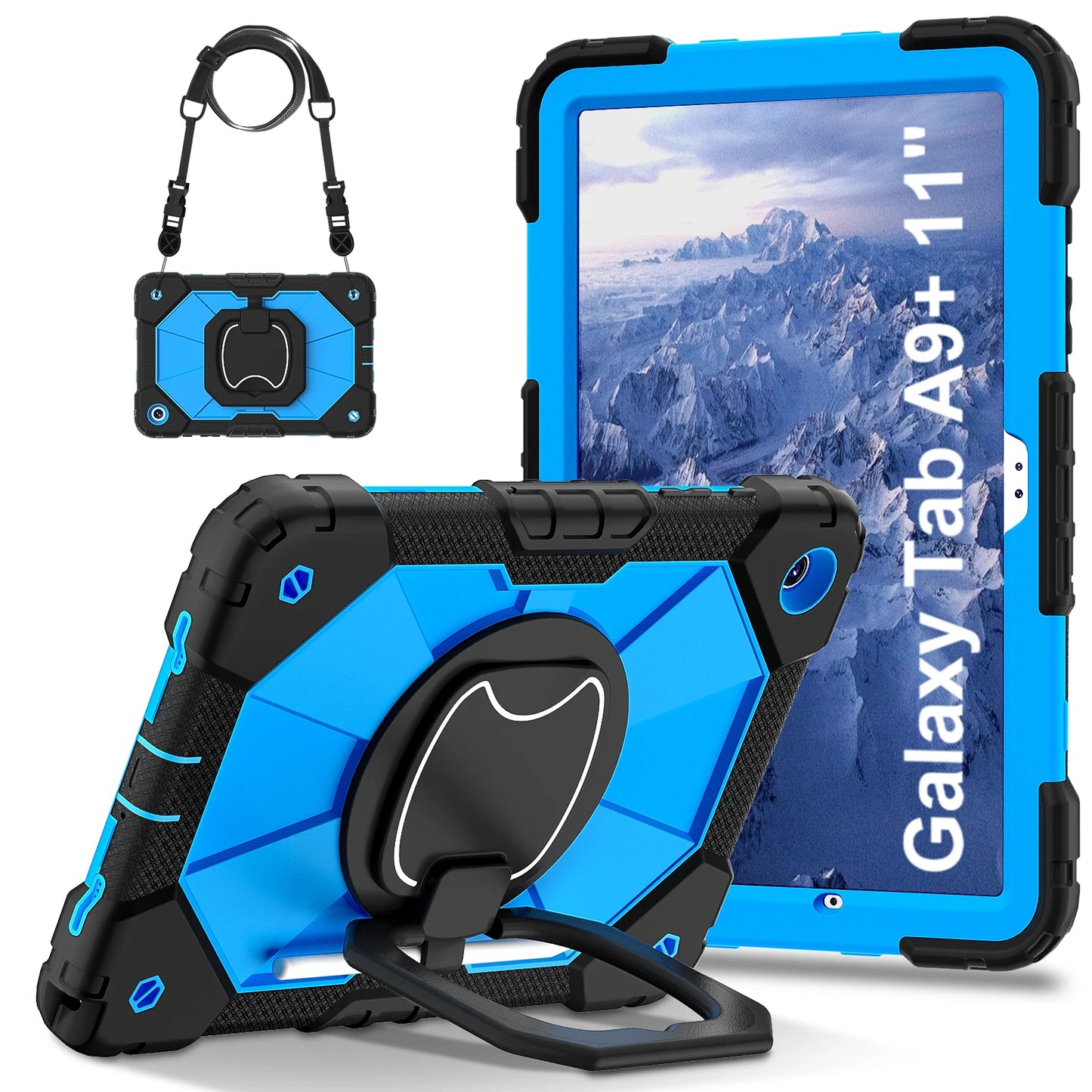 For Samsung Galaxy Tab A9 plus Funda a9 8.7 inch Kids Case X115N A7Lite T220 225 Tab A8 10.5inch Tablet Stand Shockproof Cover