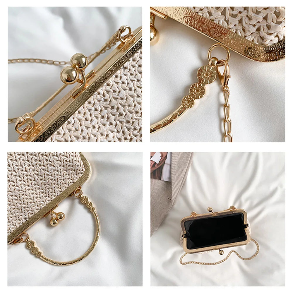 Women's Evening Shoulder Bag Handbag Clutch Bag Shining Rhinestones Bucket Bag for Party Wedding Date Night Chain Shoulder Bag