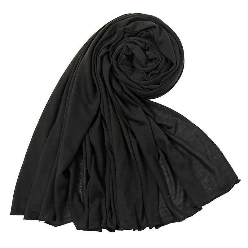 Multicolor Soft Cotton Muslim Headscarf Instant Jersey Hijab Full Cover Cap Wrap Scarf Islamic Shawls Women Turban Head Scarves