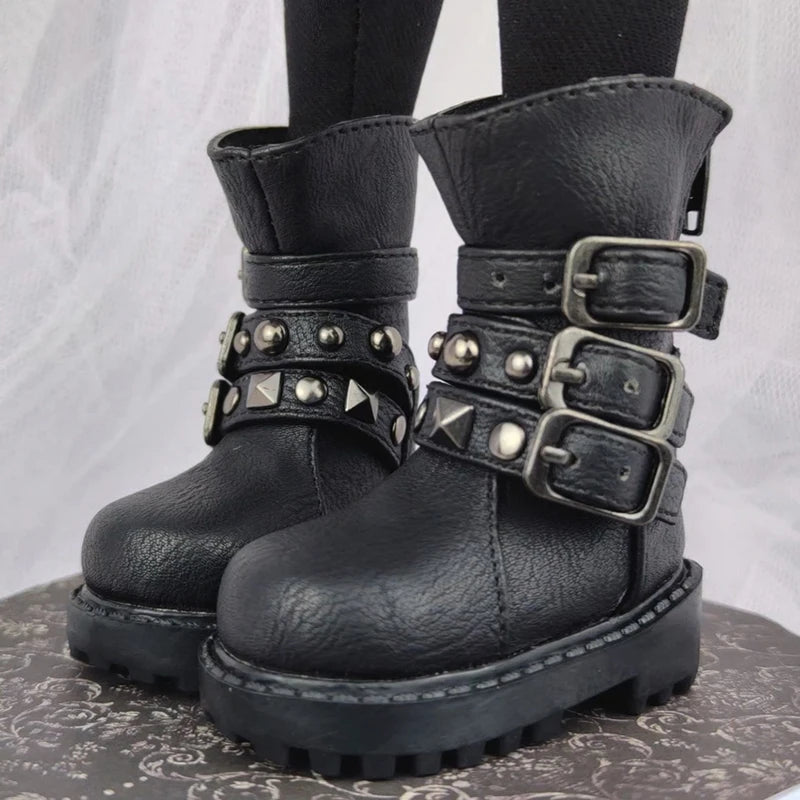 1/4 Bjd Shoes Msd Casual Punk Military Boots 1/3 Bjd Doll Snow Boots Shoes For Dollfie DREAM MID DK LUTS SOOM DOD Dollmore Luts