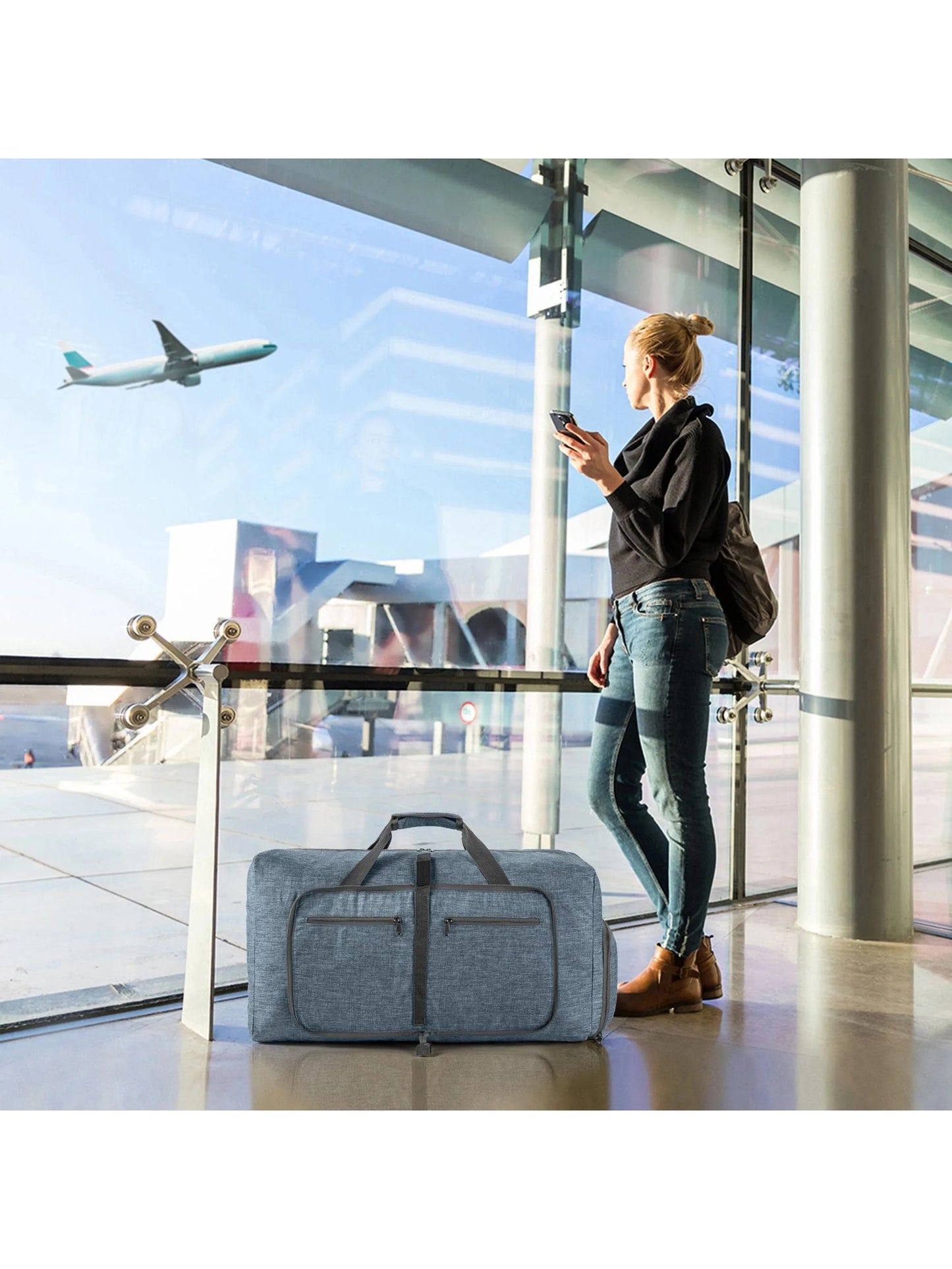 Travel Bag Handbags Large Capacity Carry On Luggage Bags Men Women Shoulder Outdoor Tote Weekend Waterproof Bag