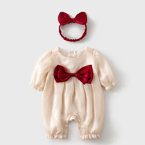 Baby Girl Clothing Autumn Spring Lovely Princess Style Lace Panel Toddler Baby Girl Romper+Hat Infant Baby Girls Jumpsuit