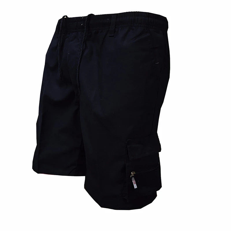 Summer New Men's Shorts Casual Work Cool Pants with 5-point Large Pocket Clothing Elastic Waist Sports Male Outfit Shorts