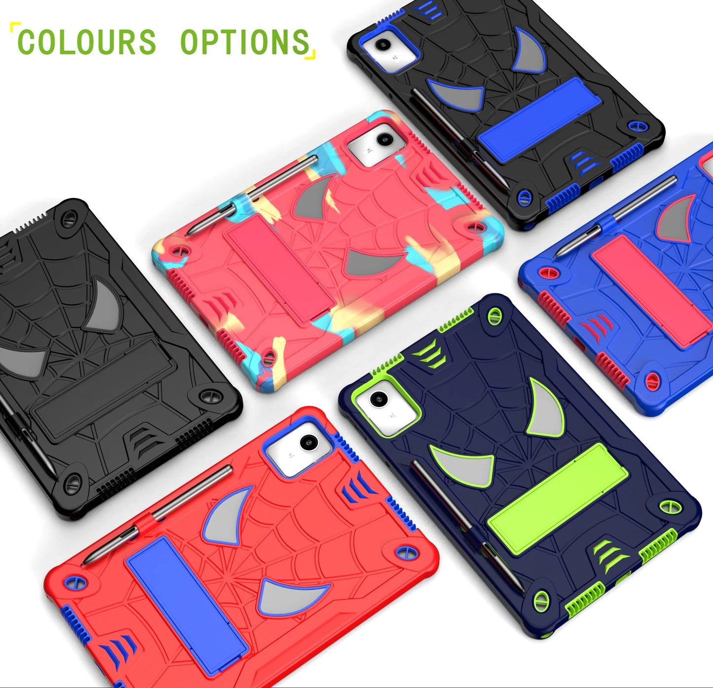 For Lenovo Tab M11 Xiaoxin Pad 2024 11 inch TB331FC TB330FU Lenovo Tab K11 Kids Safe Shockproof Spider Tablet Case Fundas Cover