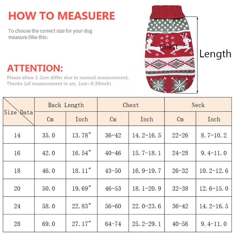British Knitting Pet Dog Sweater for Medium Large Dogs Christmas Elk Big Dog Clothes Labrador Pitbull Pullovers Mascota Clothing