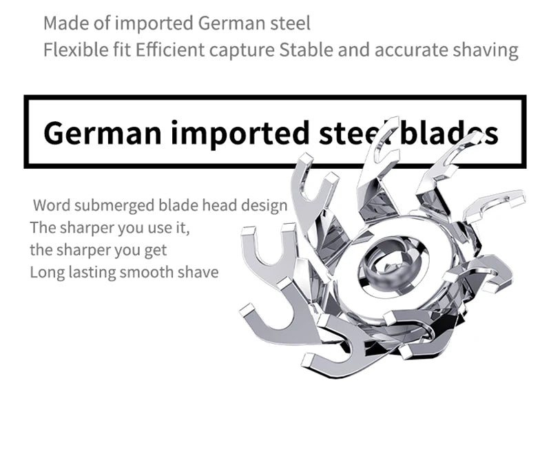 Trendy Colorful Electric Shaver Double Floating Head Mini Beard Knife For Men Portable Travel Cordless Face Body Razor Trimmer