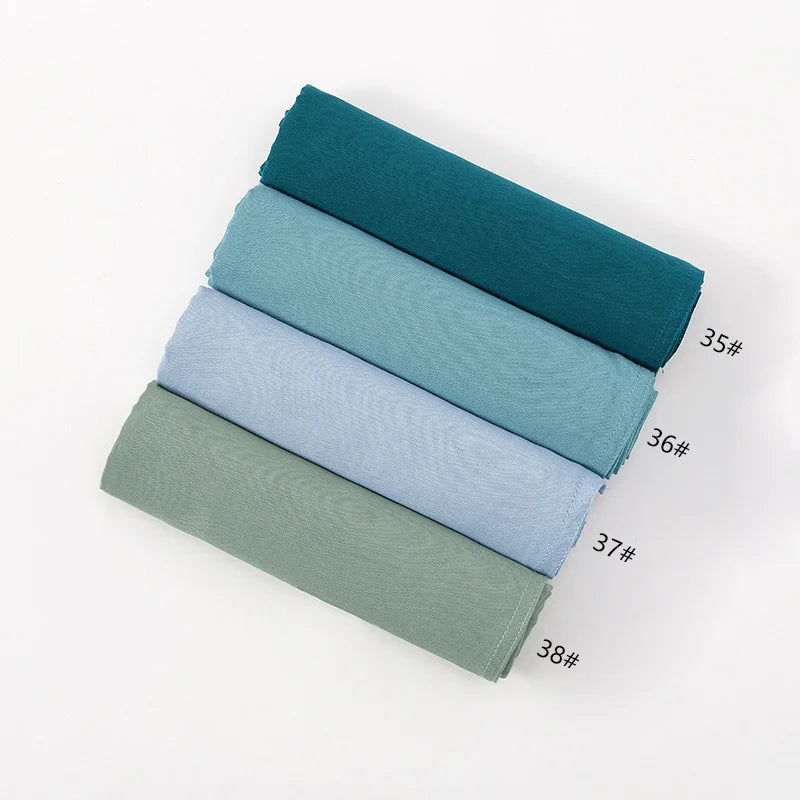 180*95cm Big Size Women Plain Solid Cotton Rayon Hijab Scarf Lady High Quality Wraps Shawls Muslim Modal Headband Islamic