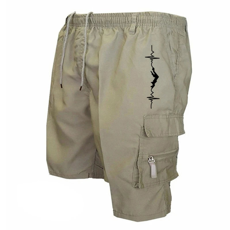 Summer New Five-point Shorts Men's Fashion Casual Trend Loose Comfortable Multi-pocket Cargo Pants Sports Outdoor Short Pants