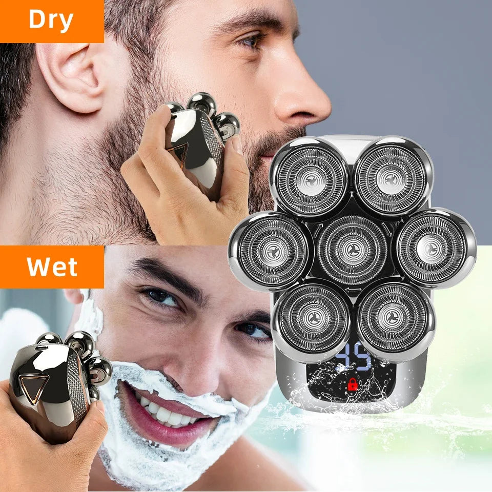 NEW Shaver For Men 7D Independently 7 Cutter Floating Head Waterproof Electric Razor Multifunction USB Charge Trimmer Men