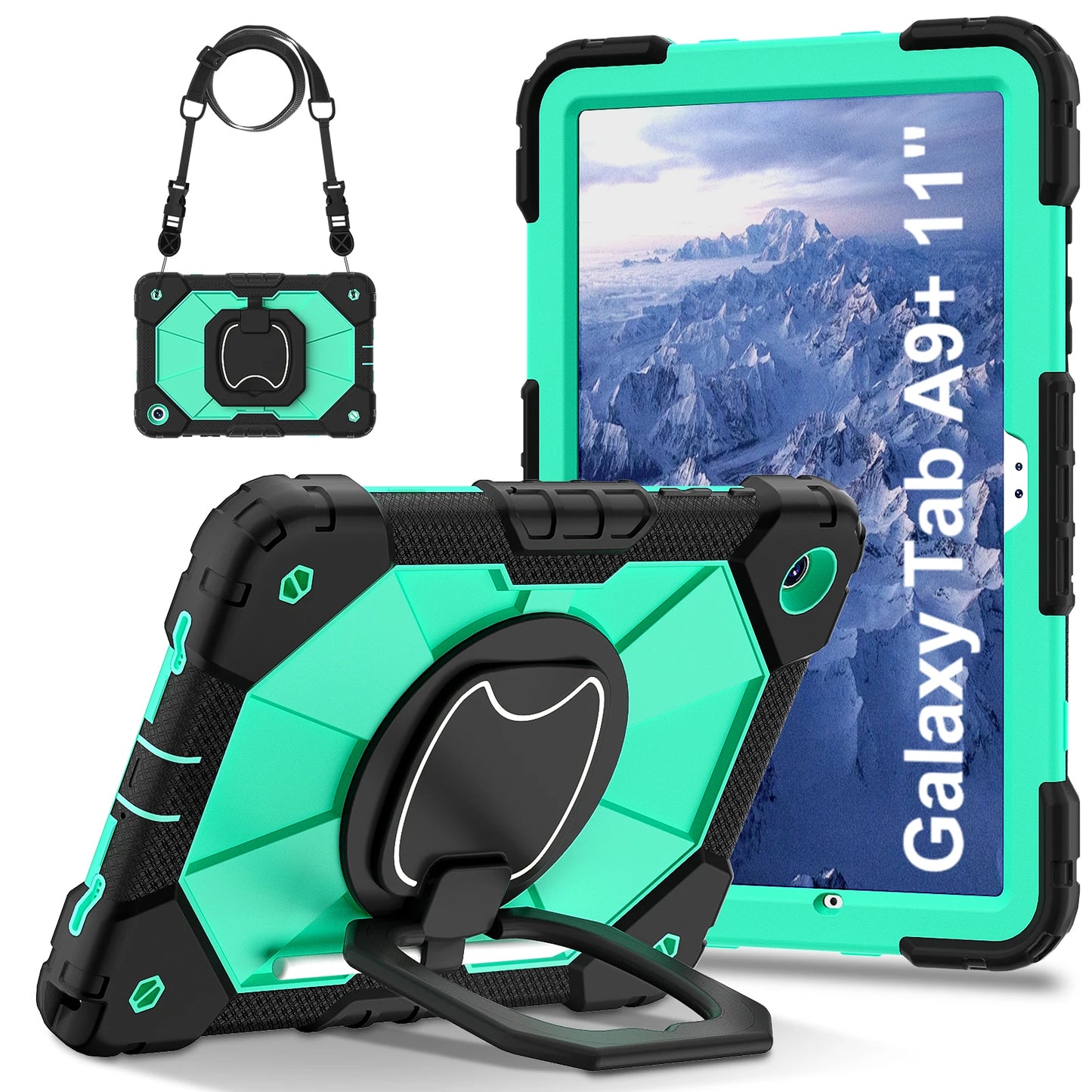 For Samsung Galaxy Tab A9 plus Funda a9 8.7 inch Kids Case X115N A7Lite T220 225 Tab A8 10.5inch Tablet Stand Shockproof Cover