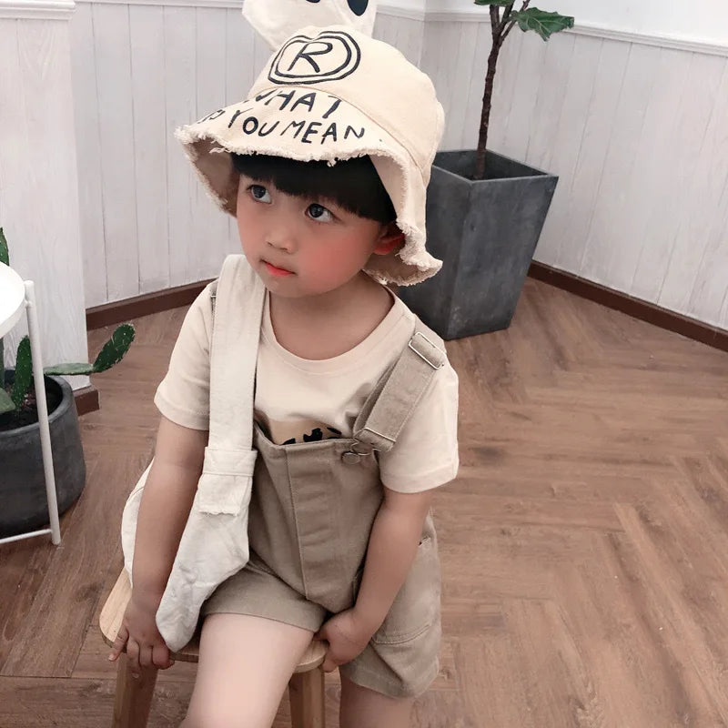 Spring Kids Clothes Boys Pants Girls Overall Solid Children Jumpsuit Girl Outfit