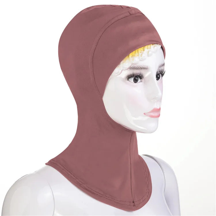 Stretch Underscarf Amira Turban Women Muslim Inner Cap Hijab Bonnet Overhead Head Scarf Wrap Ninja Hat Islamic Head Cover Mujer