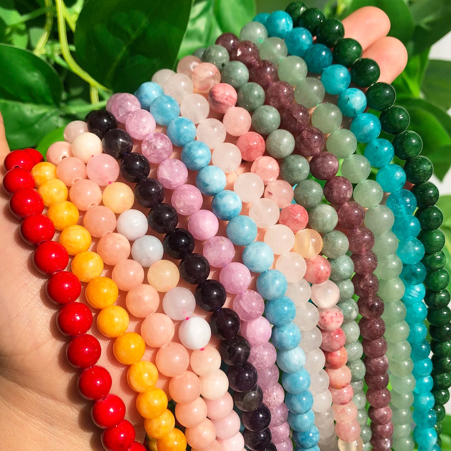 6 8 10 12mm Burmese Jades Stone Beads Natural Loose Spacer Beads For Jewelry Making Round Beads DIY Bracelet Accessories 15''