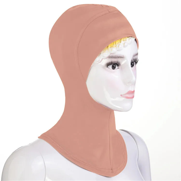 Stretch Underscarf Amira Turban Women Muslim Inner Cap Hijab Bonnet Overhead Head Scarf Wrap Ninja Hat Islamic Head Cover Mujer