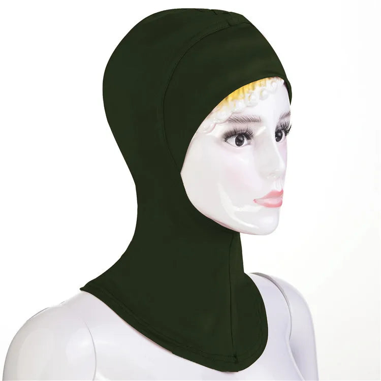 Stretch Underscarf Amira Turban Women Muslim Inner Cap Hijab Bonnet Overhead Head Scarf Wrap Ninja Hat Islamic Head Cover Mujer