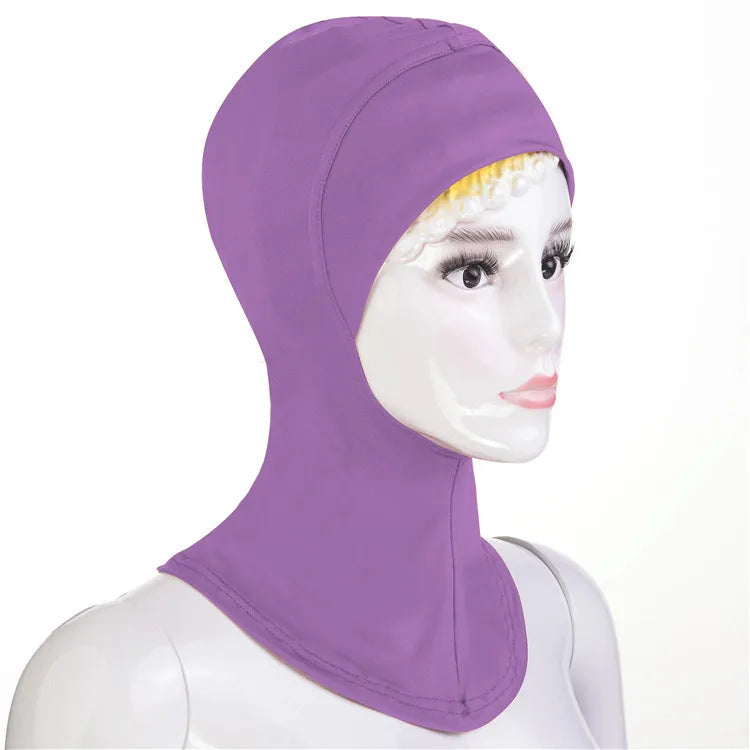 Stretch Underscarf Amira Turban Women Muslim Inner Cap Hijab Bonnet Overhead Head Scarf Wrap Ninja Hat Islamic Head Cover Mujer