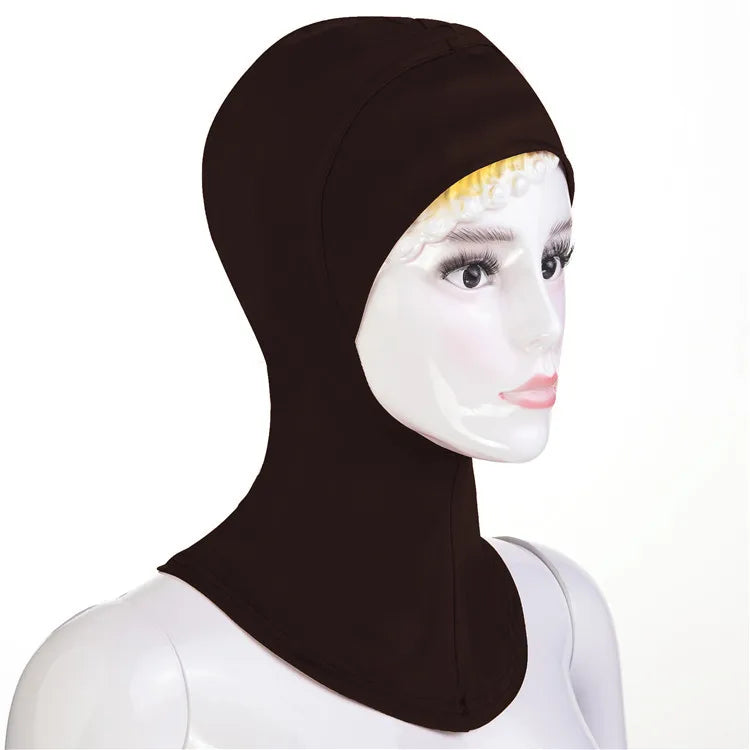 Stretch Underscarf Amira Turban Women Muslim Inner Cap Hijab Bonnet Overhead Head Scarf Wrap Ninja Hat Islamic Head Cover Mujer