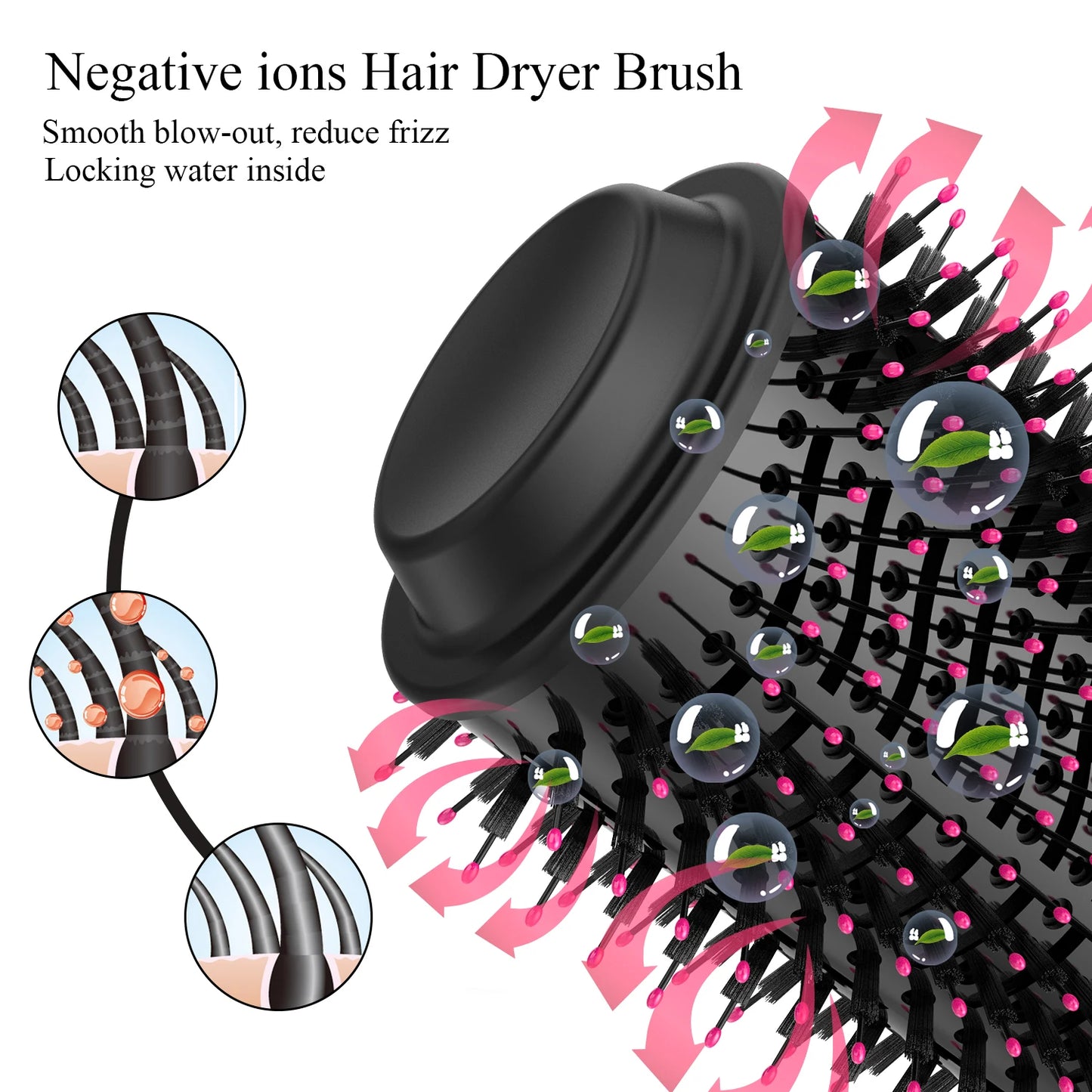 One-Step Volumizer Hair Dryer And Hot Air Brush 4 In 1 Hair Dryer Brush Blow Dryer Brush In One Ceramic Coating Hot Air Brush