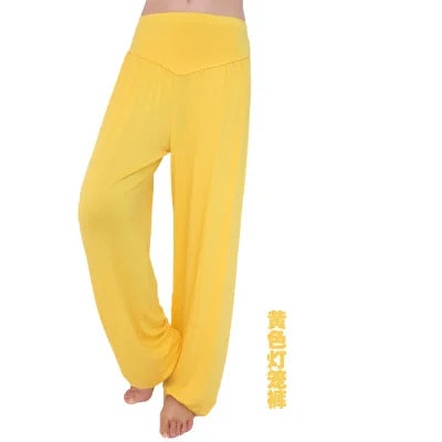 New Women casual harem pants high waist dance pants dance club wide leg loose long bloomers trousers plus size