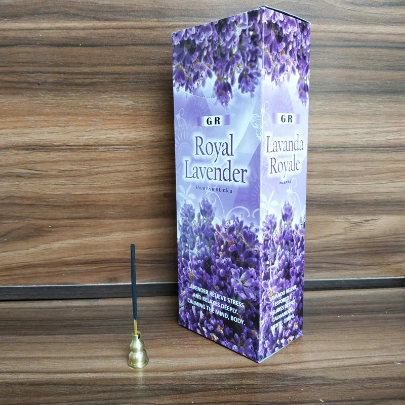 Y Indian Incense Sticks Royal Lavender OUDH Sage Smudge Incense 20pcs/box Meditation Aromatherapy Cense Small Business Supplies