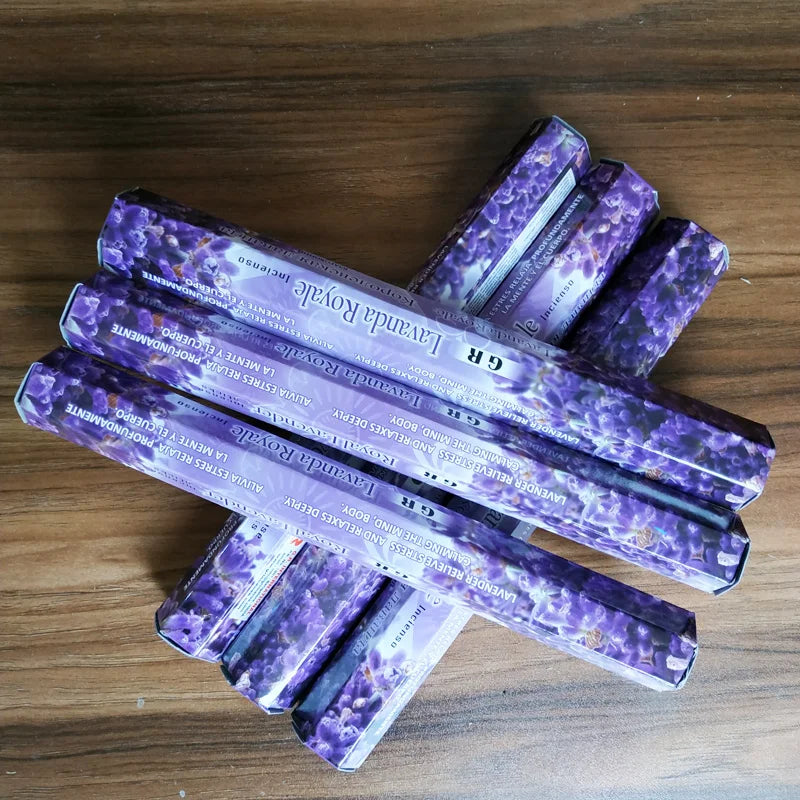 Y Indian Incense Sticks Royal Lavender OUDH Sage Smudge Incense 20pcs/box Meditation Aromatherapy Cense Small Business Supplies