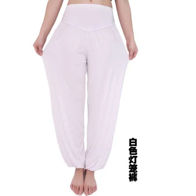 New Women casual harem pants high waist dance pants dance club wide leg loose long bloomers trousers plus size