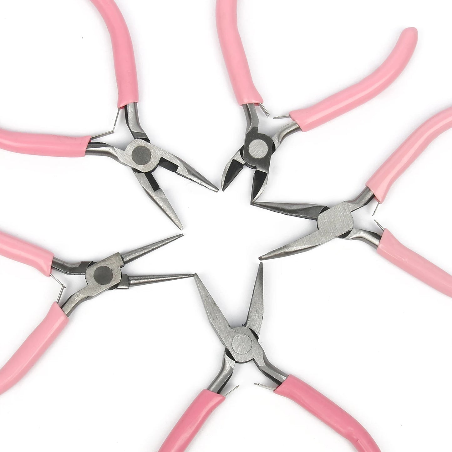 Pink Jewelry Pliers Tools Equipment Stainless Steel End Cutting Wire Pliers Hand Tools for DIY Jewelry Handmade Making Pliers