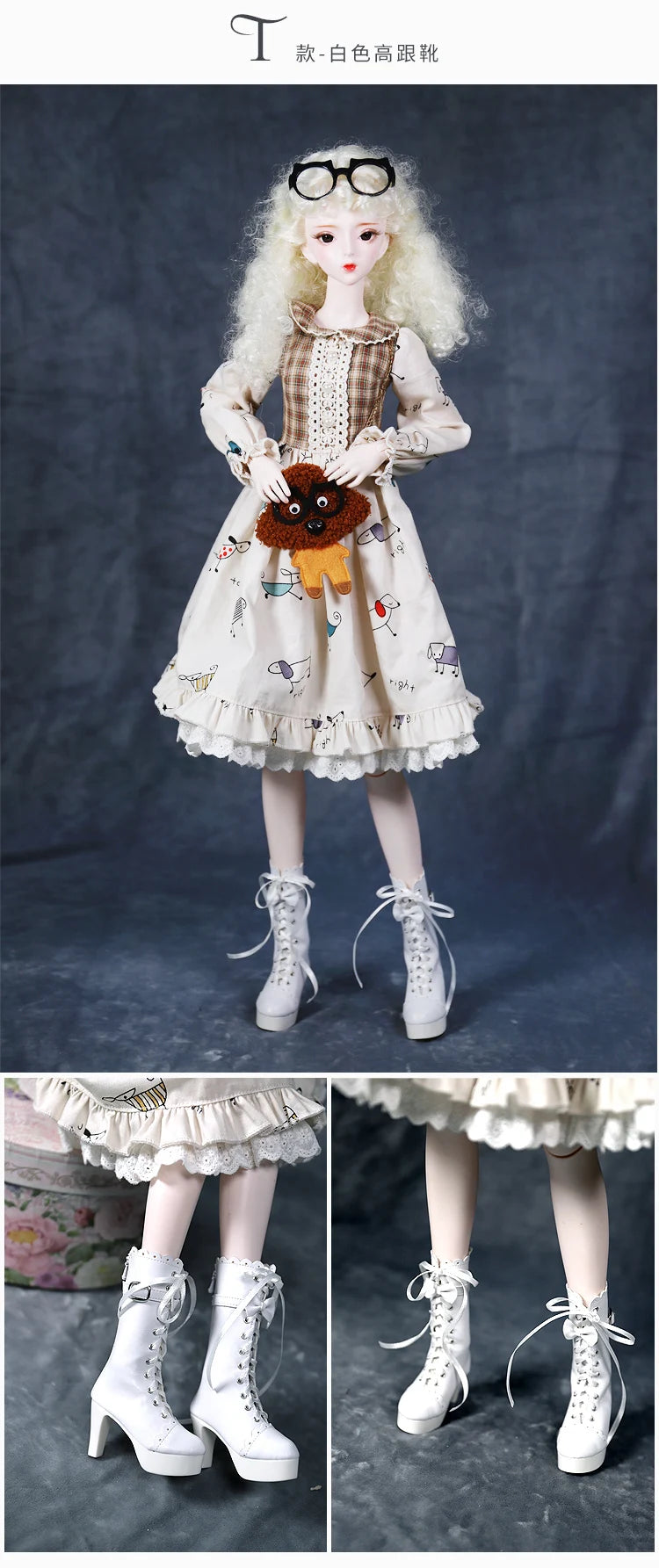 Dream Fairy 1/3 BJD Doll Shoes High Heels/Casual Shoes Suitable for 60cm Ball Joint Doll SD Girls DIY Toy Doll Accessories