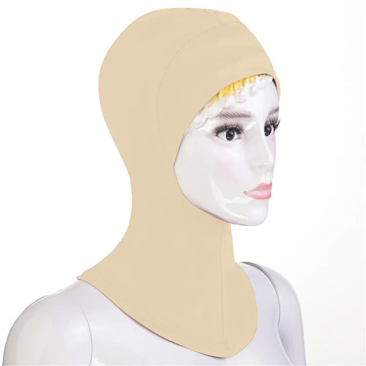 Stretch Underscarf Amira Turban Women Muslim Inner Cap Hijab Bonnet Overhead Head Scarf Wrap Ninja Hat Islamic Head Cover Mujer