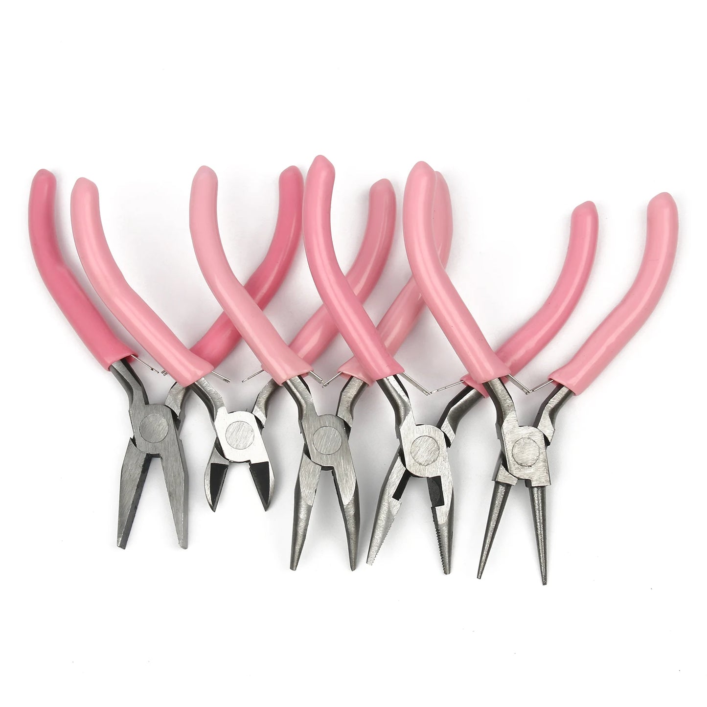 Pink Jewelry Pliers Tools Equipment Stainless Steel End Cutting Wire Pliers Hand Tools for DIY Jewelry Handmade Making Pliers