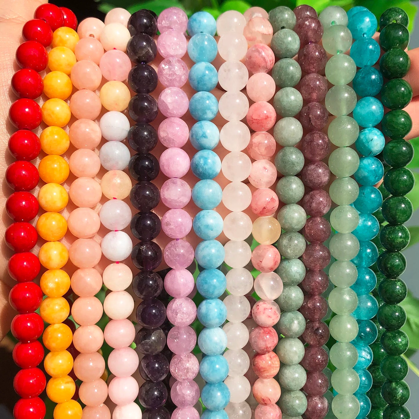 6 8 10 12mm Burmese Jades Stone Beads Natural Loose Spacer Beads For Jewelry Making Round Beads DIY Bracelet Accessories 15''