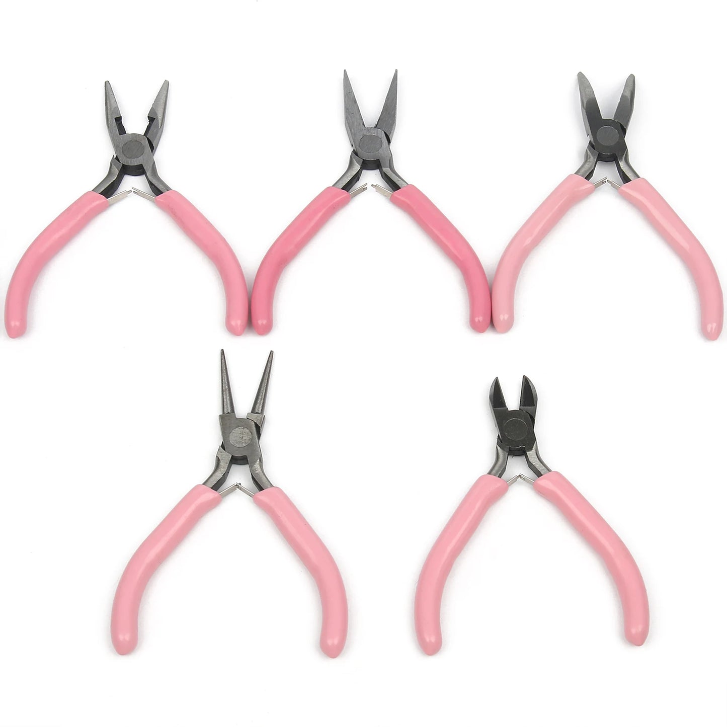 Pink Jewelry Pliers Tools Equipment Stainless Steel End Cutting Wire Pliers Hand Tools for DIY Jewelry Handmade Making Pliers