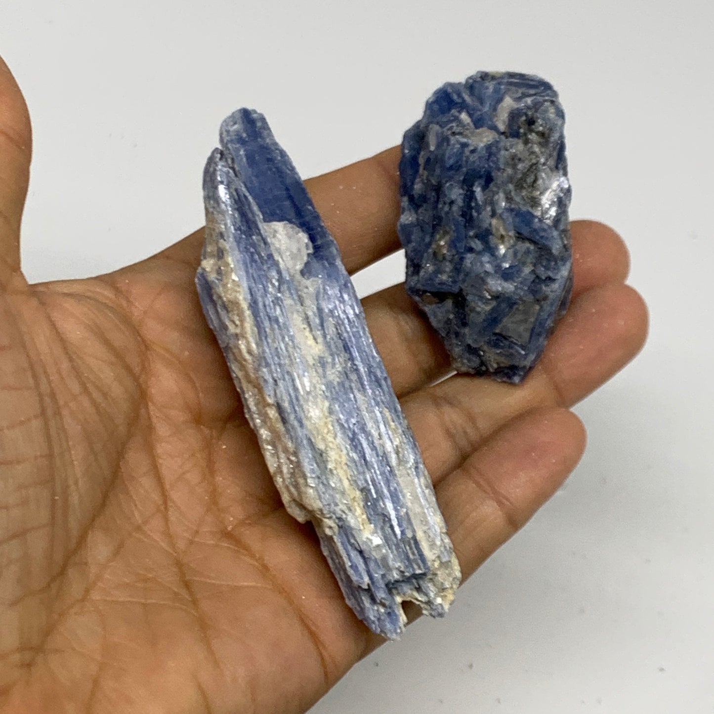 2.32 lbs, 1.6"-4", 21pcs, Rough Blue Kyanite Crystal Minerals Specimens,B33117