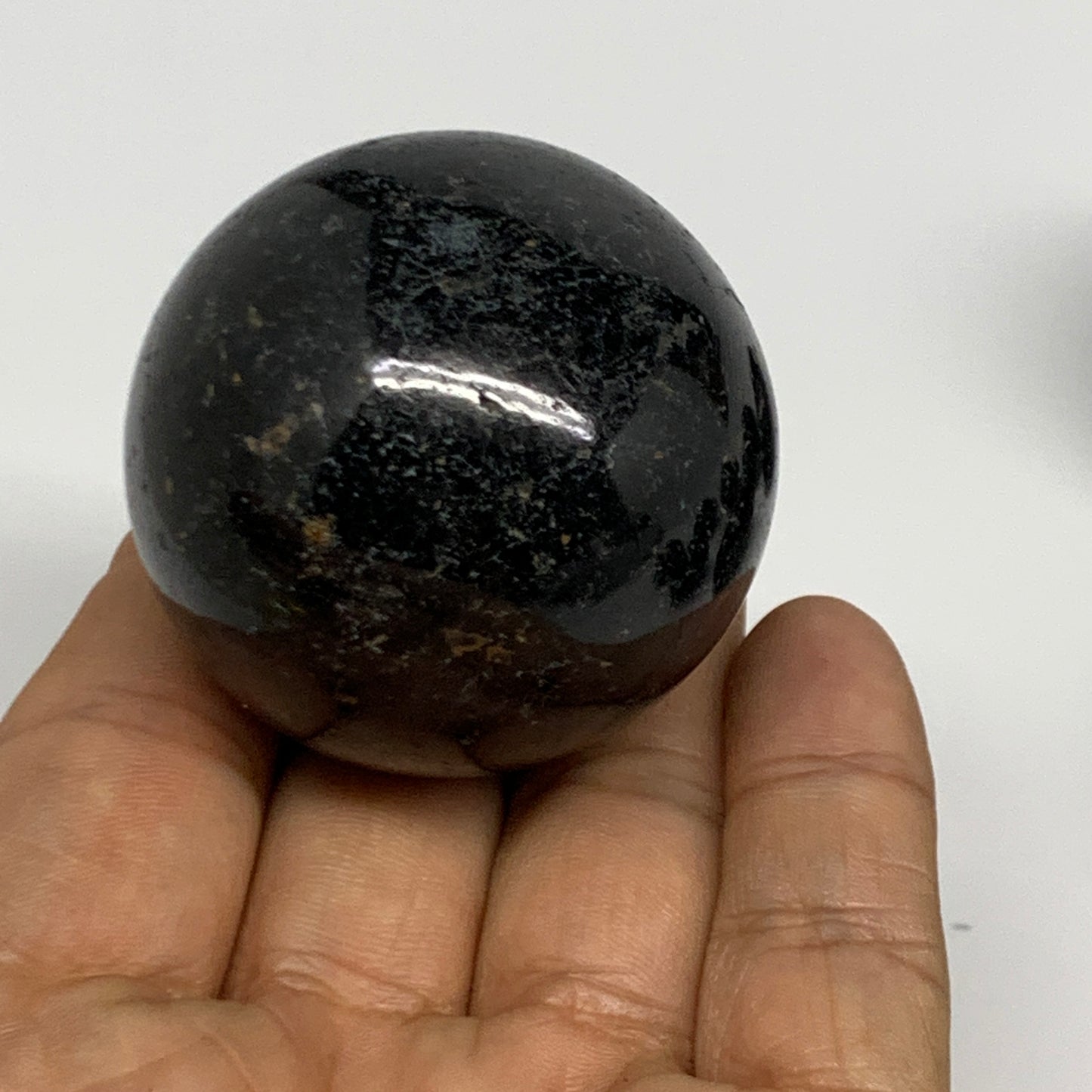 2.35 lbs (1070 Grams), 1.5" - 1.9", 8pcs, Black Tourmaline Spheres @Brazil, B272