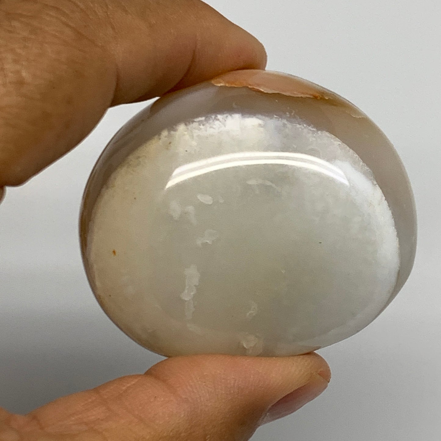 2.2 lbs (1000 Grams), 1.8"-2.4", 12pcs, Flower Agate Crystals Palm-Stone, B28093