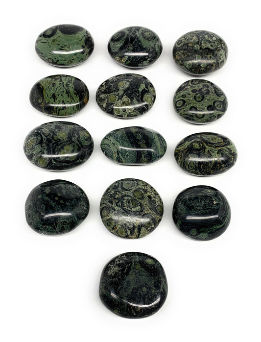 2.2 lbs (1000 Grams), 1.8"-2.3", 13pcs, Kambaba Jasper Palm-Stone Polished,B2809