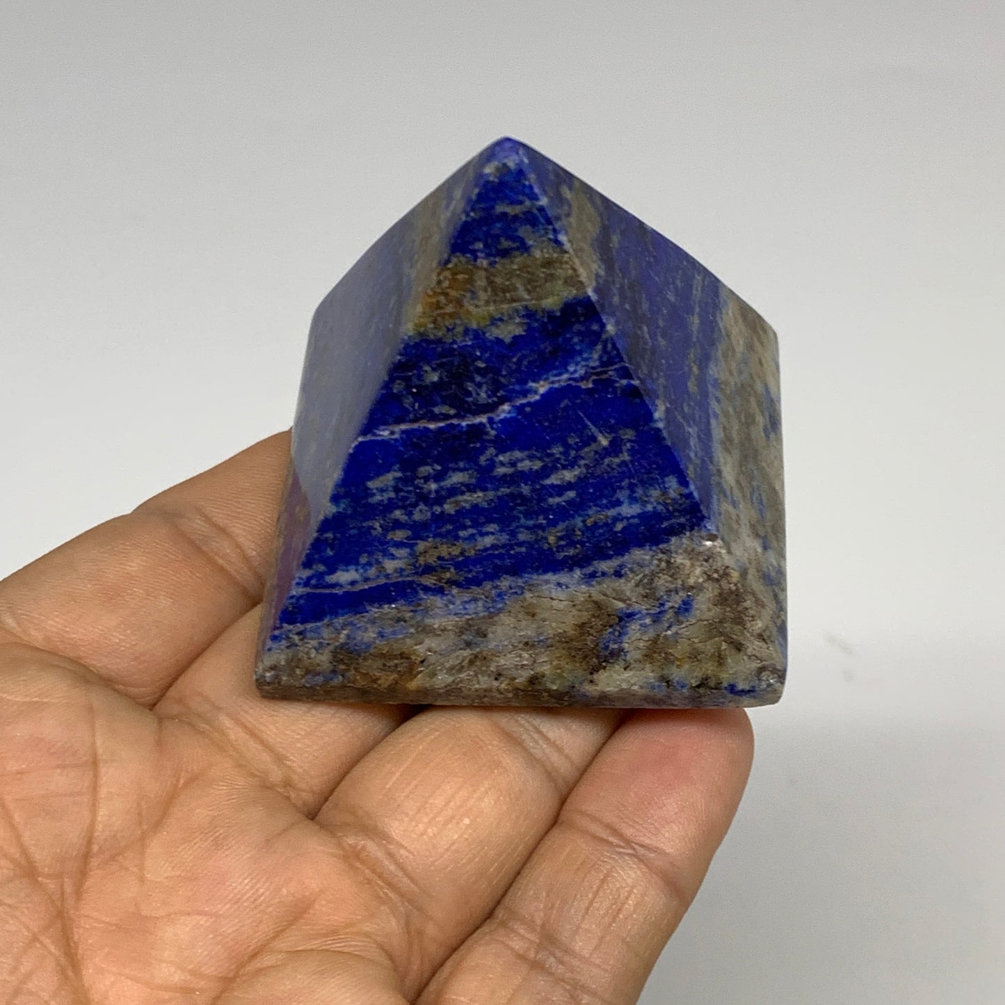 2.2 lbs (1000g),1"-2.1",  8pcs,Natural Lapis Lazuli Pyramids @Afghanistan, B2969