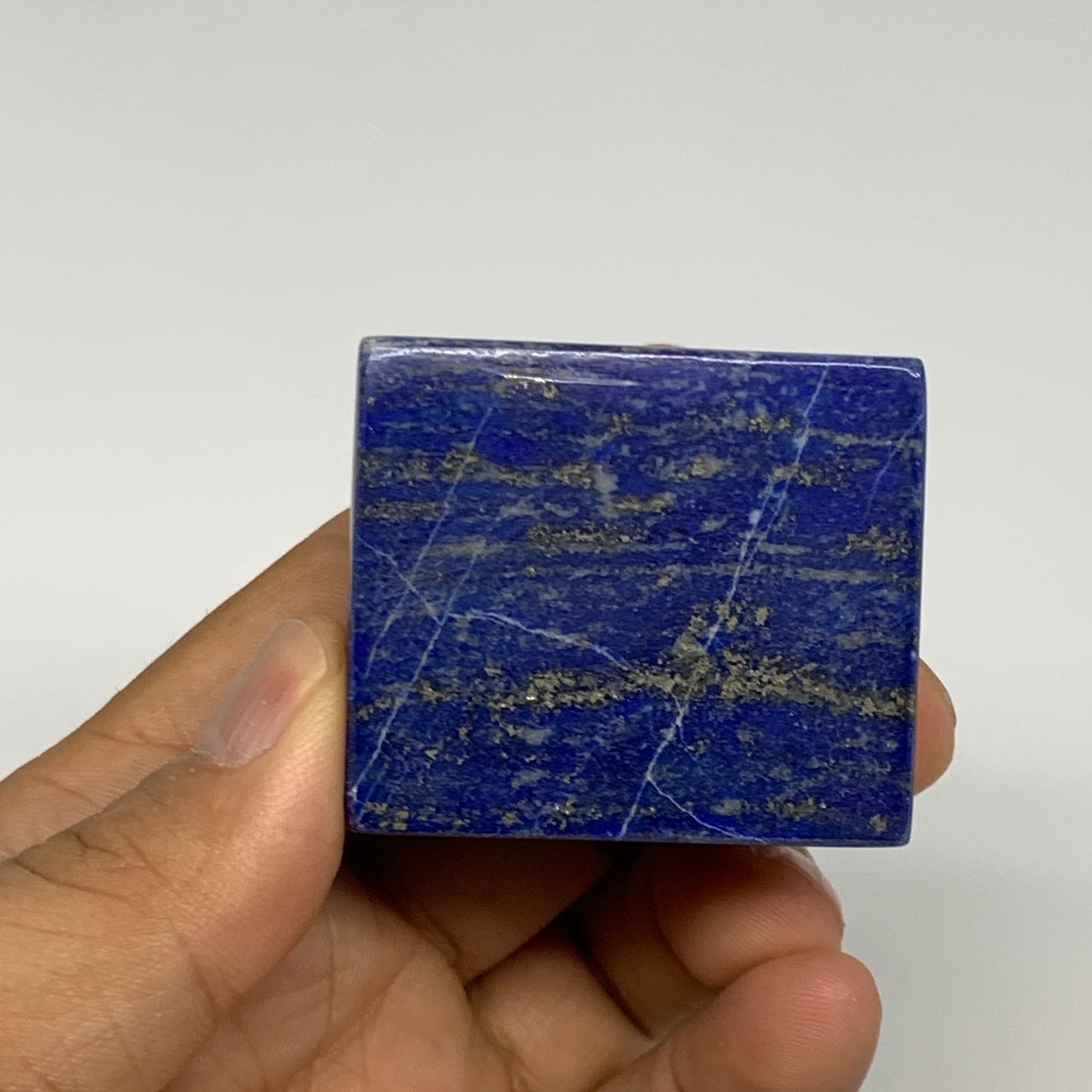 1.75 lbs (800g),1.5"-2.3",  4pcs,Natural Lapis Lazuli Pyramids @Afghanistan, B29